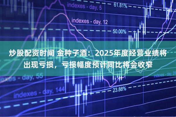 炒股配资时间 金种子酒:2025年度经营业绩将出现亏损,亏损幅度预计同比将会收窄